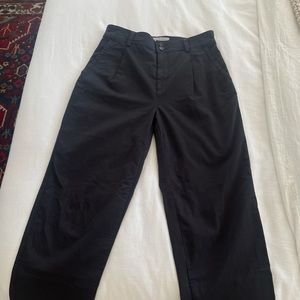 Everlane Pleated Chino Black Pants
